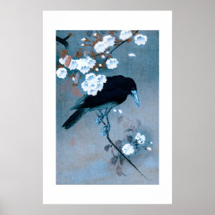 Crow and Blossom by Ohara Koson Poster