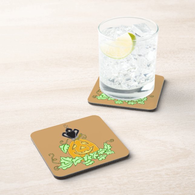 Crow and Pumpkin Coaster (Right Side)