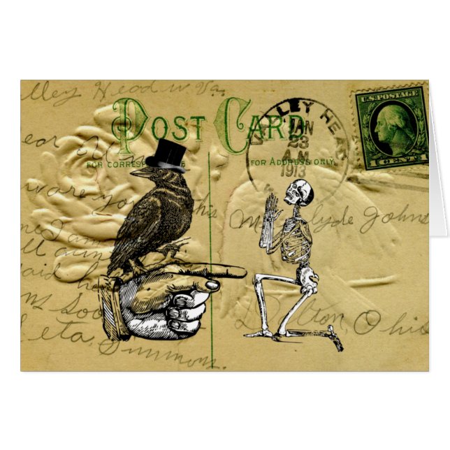 Crow and skeleton (Front Horizontal)