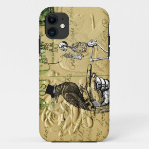 Crow and skeleton Case-Mate iPhone case