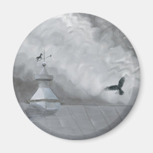 Crow and Weather Vane Magnet