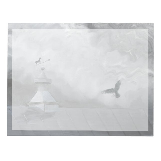 Crow and Weather Vane Notepad (Front)