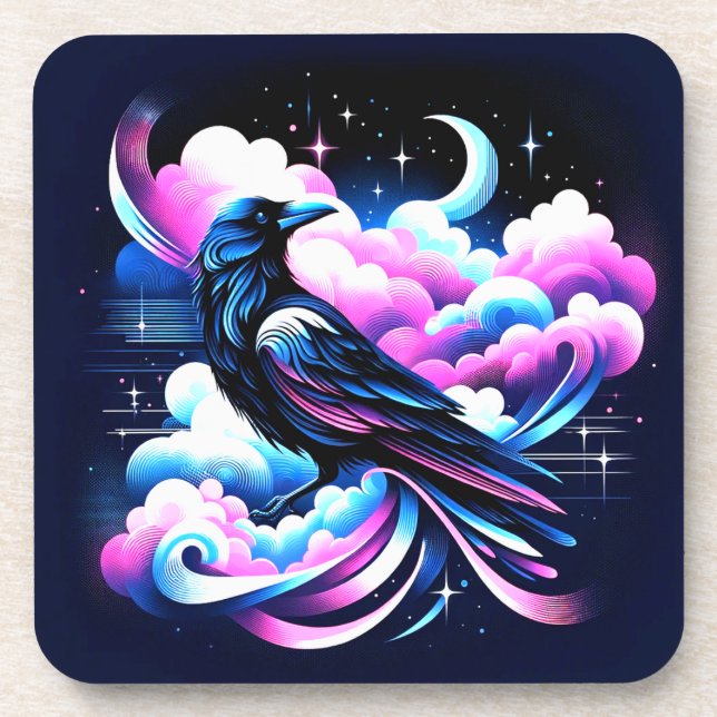 Crow Art Coaster (Front)