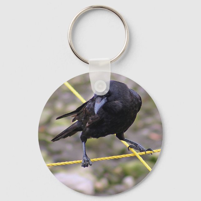 Crow at Crossroads Key Ring (Front)