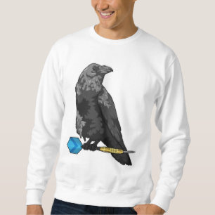 Crow at Darts with Dart Sweatshirt