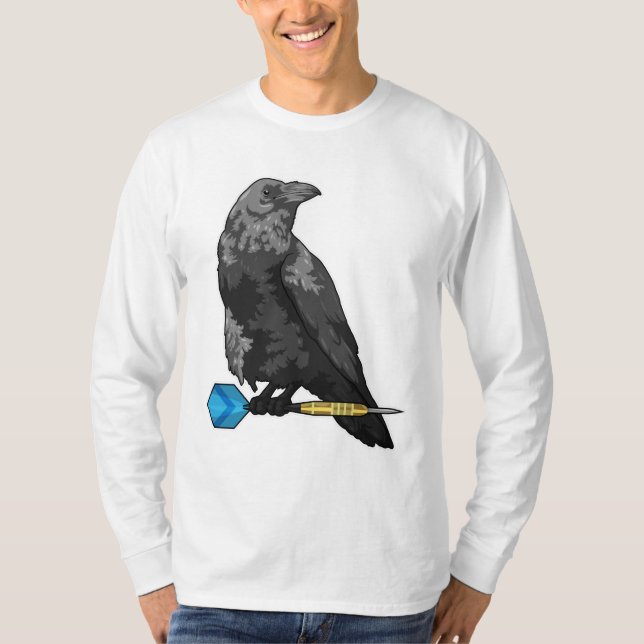 Crow at Darts with Dart T-Shirt (Front)