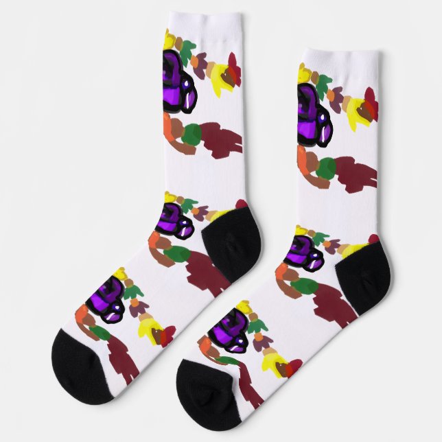 Crow autumn wind socks (Left)