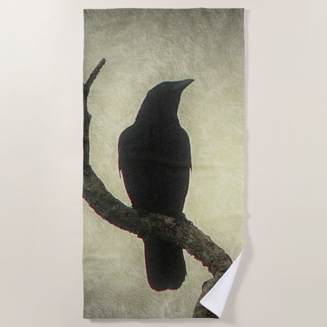 Crow Beach Towel (Front)