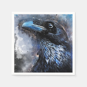 crow bird #crow napkin