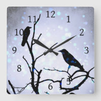 Crow Bird on Tree Bird 94 purple