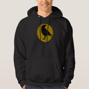 Crow Birds Vintage Sunset Bird Silhouette Hoodie