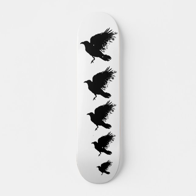 Crow - black skateboard (Front)