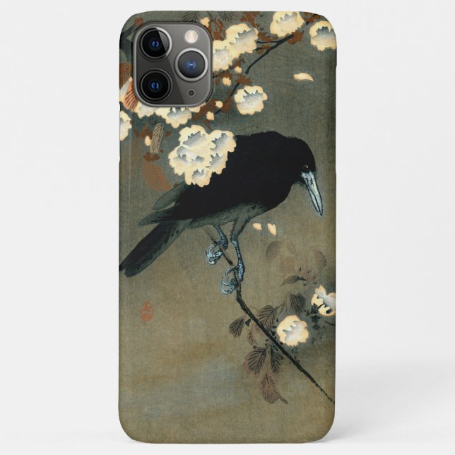 Crow & Blossom by Ohara Koson (1910) Case-Mate iPhone Case (Back)