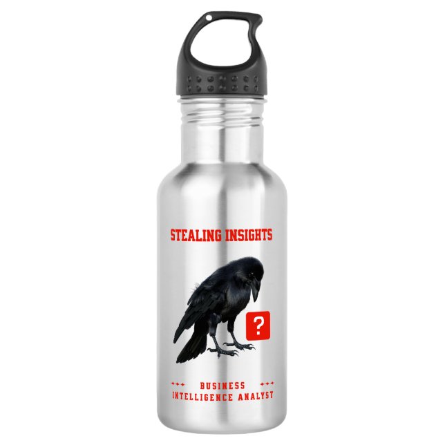 Crow Business Intelligence Analyst 532 Ml Water Bottle (Front)