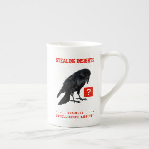 Crow Business Intelligence Analyst Bone China Mug