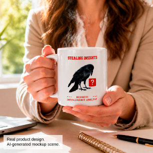 Crow Business Intelligence Analyst Large Coffee Mug