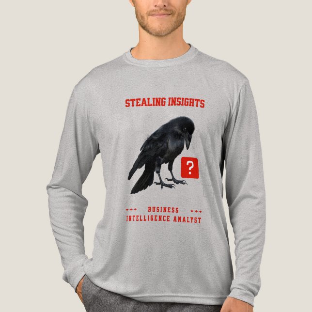 Crow Business Intelligence Analyst Tri-Blend Shirt (Front)