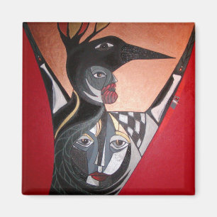 crow celebration magnet