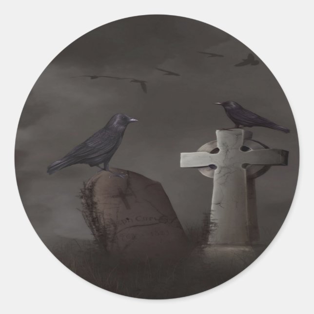 Crow cemetary stickers (Front)
