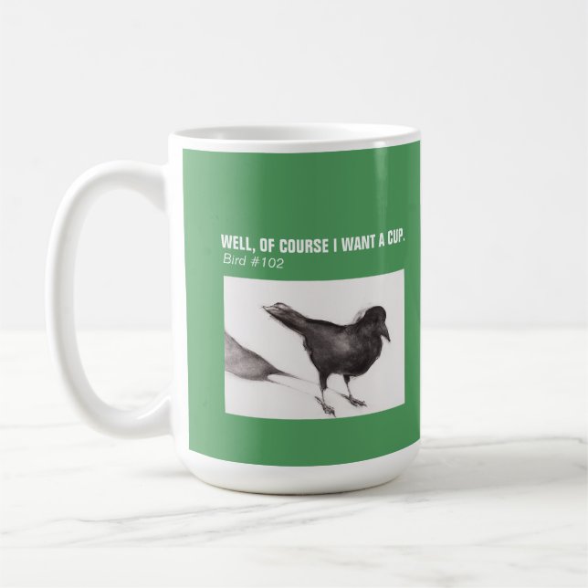 CROW Coffee Mug 15 oz. (Left)