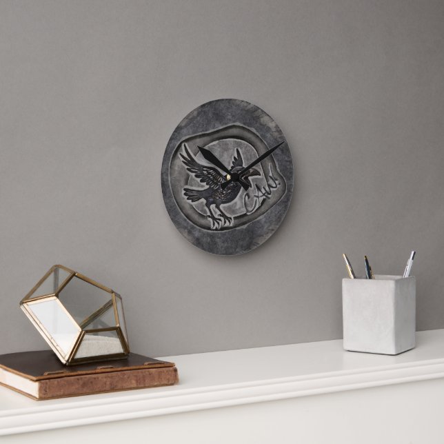 Crow Crow Rabe calls CAW! Round Clock (Office)