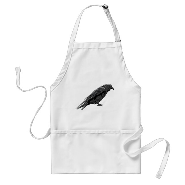Crow ~ Crows Bird Customise Template Standard Apron (Front)