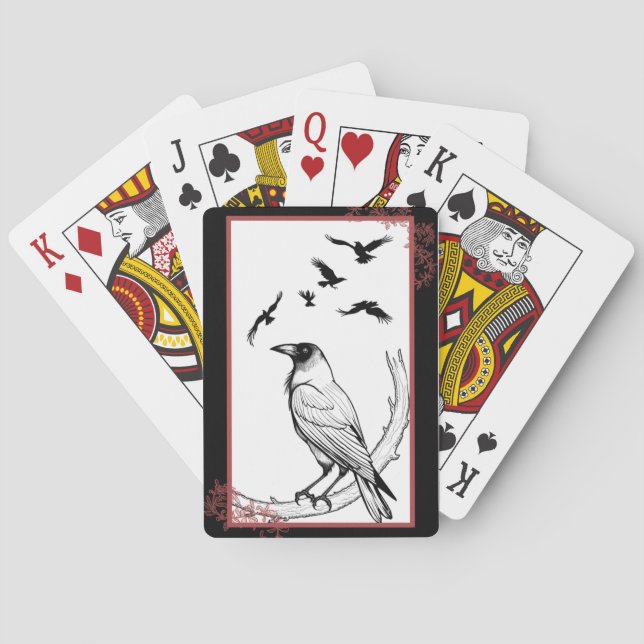 Crow Design, Book Inspired Playing Cards (Back)