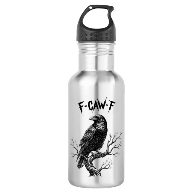 Crow - F-Caw-F 532 Ml Water Bottle (Front)