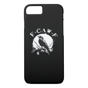 Crow F-Caw-F Funny Bird Aesthetic Casual Case-Mate iPhone Case