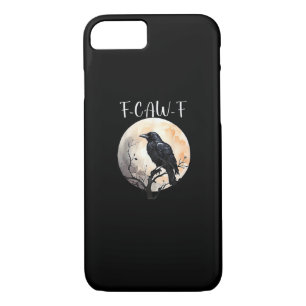 Crow F-Caw-F Funny Bird Aesthetic Casual Case-Mate iPhone Case
