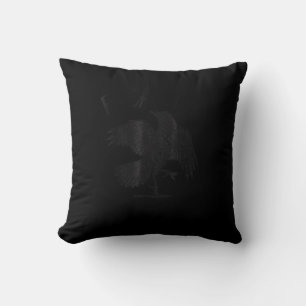 Crow, F-Caw-F Funny Bird Aesthetic Casual Cushion