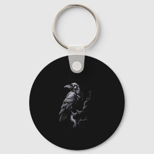 Crow, F-Caw-F Funny Bird Classic Cool Key Ring