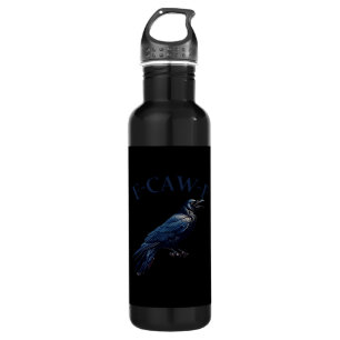 Crow, F-Caw-F Funny Bird Creative Casual 710 Ml Water Bottle