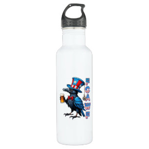 Crow, F-Caw-F Funny Bird Creative Casual 710 Ml Water Bottle