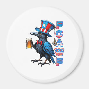 Crow, F-Caw-F Funny Bird Creative Casual Magnet