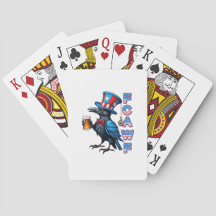 Crow, F-Caw-F Funny Bird Creative Casual Playing Cards