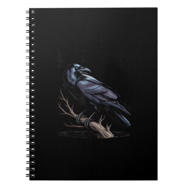 Crow, F-Caw-F Funny Bird Funny Quote Notebook (Front)