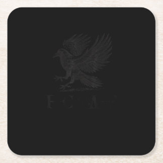Crow, F-Caw-F Funny Bird Gothic Adult Humor Cool U Square Paper Coaster