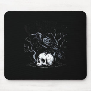 Crow, F-Caw-F Funny Bird Moon Gothic Adult Humor Mouse Pad