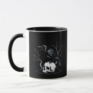 Crow, F-Caw-F Funny Bird Moon Gothic Adult Humor Mug