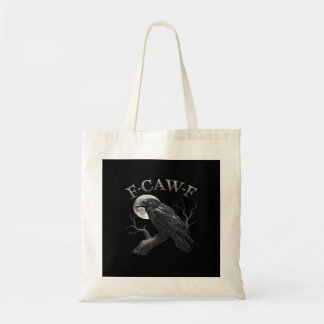 Crow F-Caw-F Funny Bird Moon Gothic Adult Humour C Tote Bag