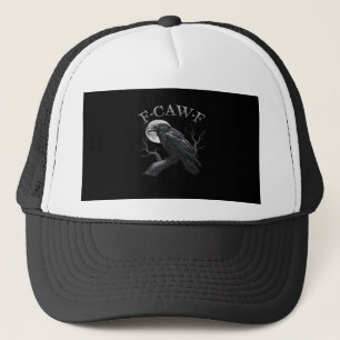 Crow F-Caw-F Funny Bird Moon Retro Classic Trucker Hat