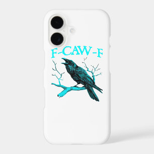 Crow F-Caw-F Funny Bird Retro Design Creative Styl