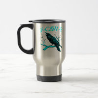 Crow F-Caw-F Funny Bird Retro Design Creative Styl