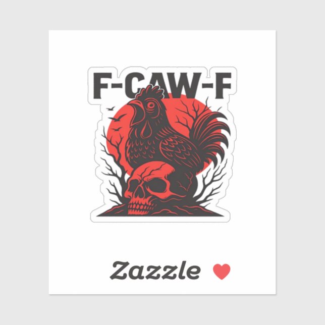 Crow F-Caw-F Funny Gothic Humor (Sheet)