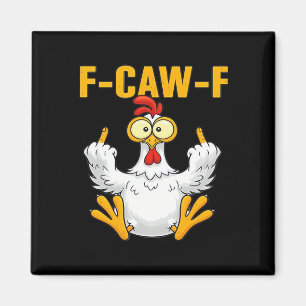 Crow F-Caw-F Funny Humor Gothic Magnet