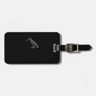 Crow F-Caw-F Funny Vintage Graphic Luggage Tag