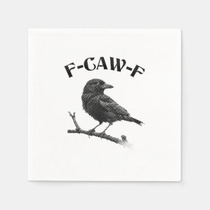 Crow F-CAW-F Halloween Napkin