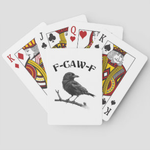 Crow F-CAW-F Halloween Playing Cards