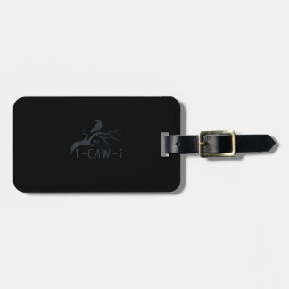Crow F-Caw-F Retro Crow Luggage Tag